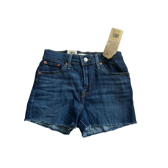 LEVIS High Rise Denim Shorts Size 25 NEW with tags - Picture 2 of 6